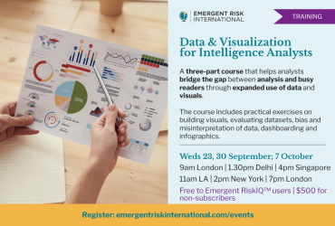 Data & Visualization for Intelligence Analysts (Virtual)